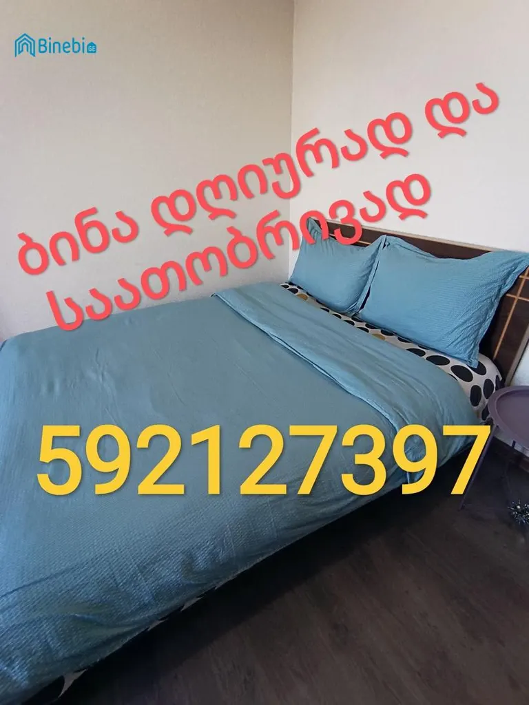 ქირავდება დღიურად 2 ოთახიანი ბინა